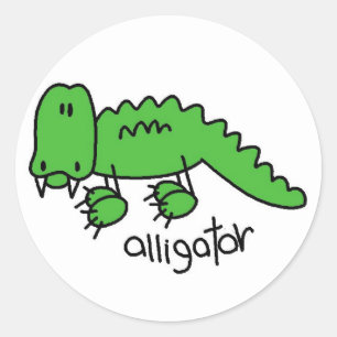 Alligator Tshirts and Gifts Classic Round Sticker