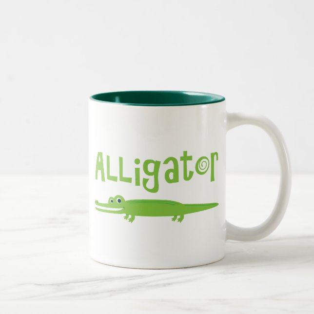 Alligator Two-Tone Coffee Mug (Right)
