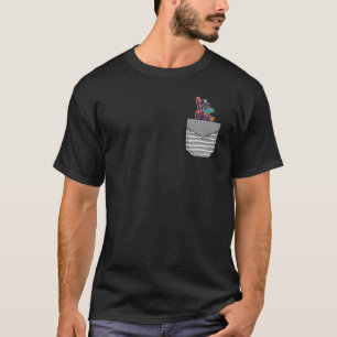 Alligator Walking Crocodile Guitar In Pocket T-Shirt