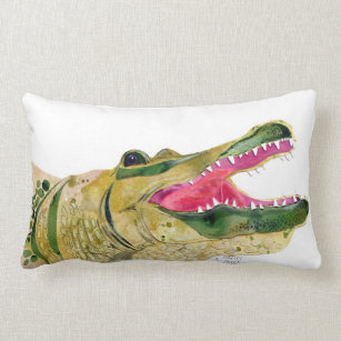 Alligator Queen Hot Pink Crocodile Skin Decorative Throw Pillow Dorm Room Decor Accent Pillows For Bedroom Unique Fun Home Decor Wildlife