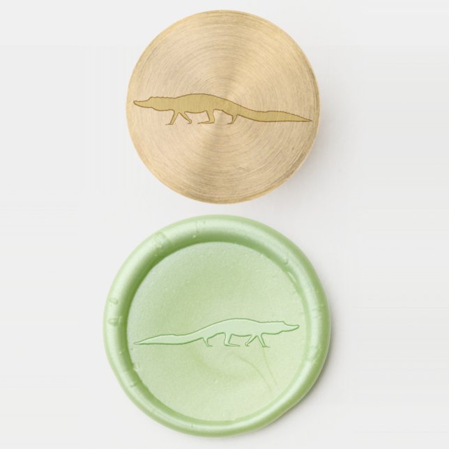 Alligator wax seal stamp (Stamped)