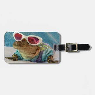 Alligator Wearing Sunglasses Luggage Tags