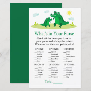 Alligator What's in your purse game baby shower