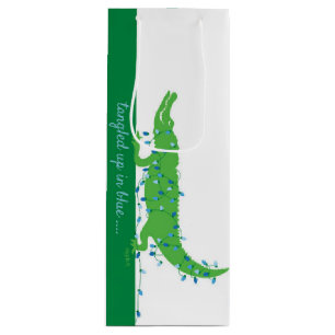 Alligator Wine Bottle Gift Bag