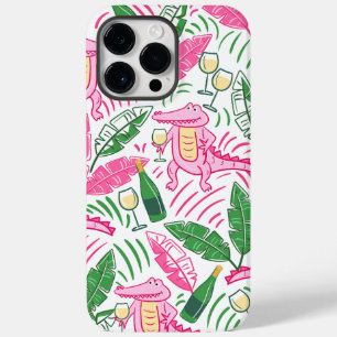 Alligator Wine Pink Green Preppy  Case-Mate iPhone 14 Pro Max Case