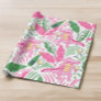 Alligator Wine Pink Green Preppy Wrapping Paper