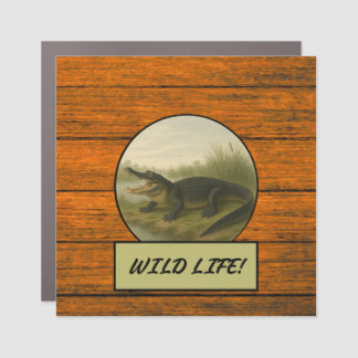 Alligator Wood Grain Car/Truck Magnet
