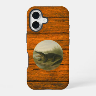 Alligator Wood Grain iPhone 16 Case