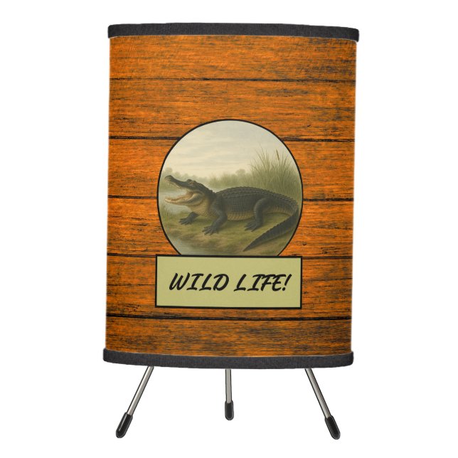 Alligator Wood Grain Lamp (Front)