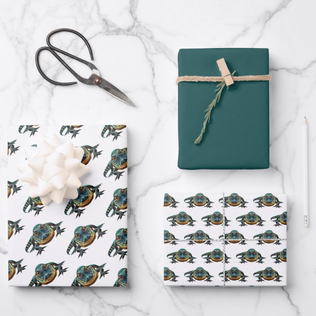 Alligator Wrapping Paper Sheets (Front)