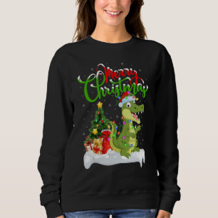 Alligator Xmas Decorations Santa Alligator Chris Sweatshirt
