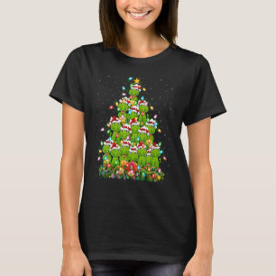 Alligator Xmas Lights Santa Alligator Christmas T T-Shirt