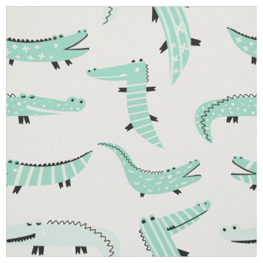 Alligators All Around Fabric