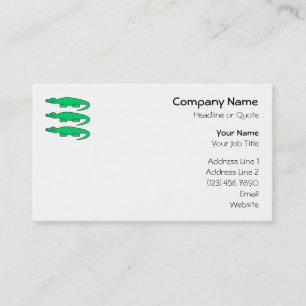 Alligators. Business Card