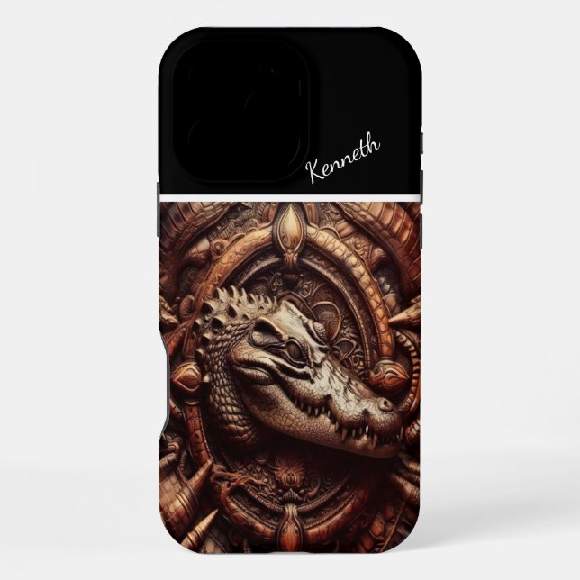 Alligator's Embrace Iphone Case (Back)