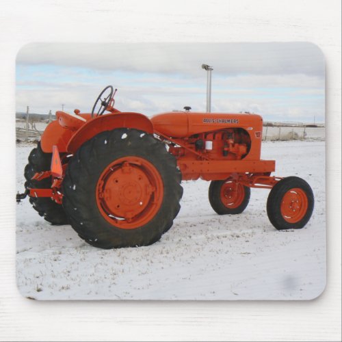 Allis Chalmers Tractor In Snow Mouspad Mouse Pad