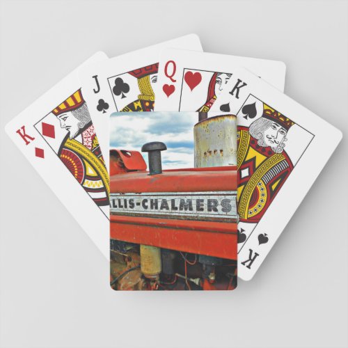 Allis Chalmers tractor Poker Cards
