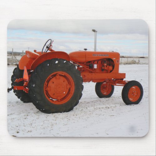 Allis Chalmers Tractor Snow Scene Mouspad Mouse Pad