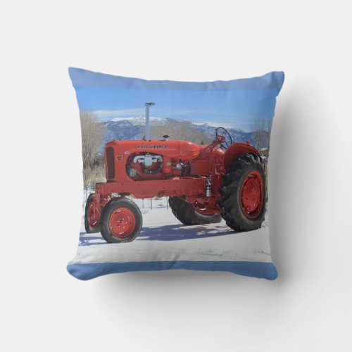 Allis Chalmers WD45 1955 Tractor In Snow Pillow