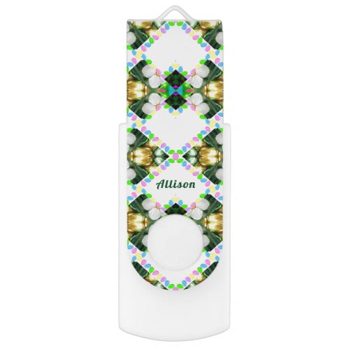 ALLISON  Abstract Easter Egg Personalized  Flas Flash Drive