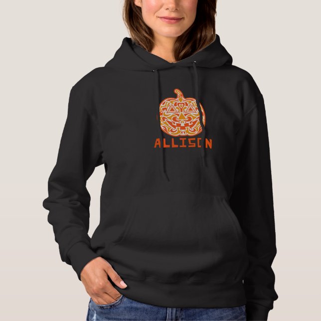 Allison Halloween Sugar Skull Hoodie (Front)