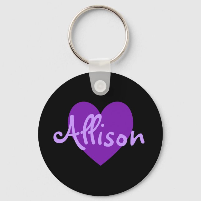 Allison in Purple Keychain (Front)