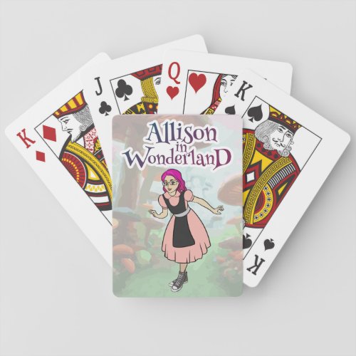 Allison in Wonderland Playing Cards
