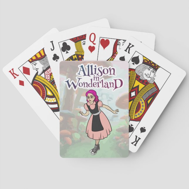 Allison in Wonderland Playing Cards (Back)