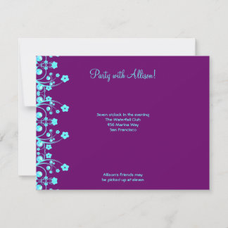Allison Rachel Flowers & Pearls RSVP Card