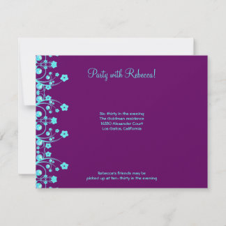 Allison Rachel Flowers & Pearls RSVP Metallic Invitation