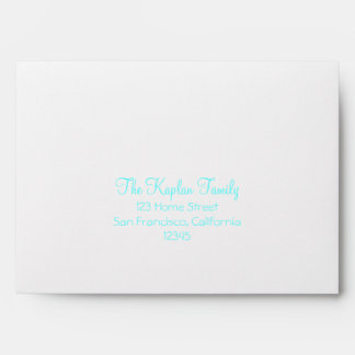 Allison Rachel RSVPBat Mitzvah Wedding Blue Pearls Envelope