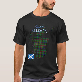 Allison Scottish Clan Tartan Scotland T-Shirt
