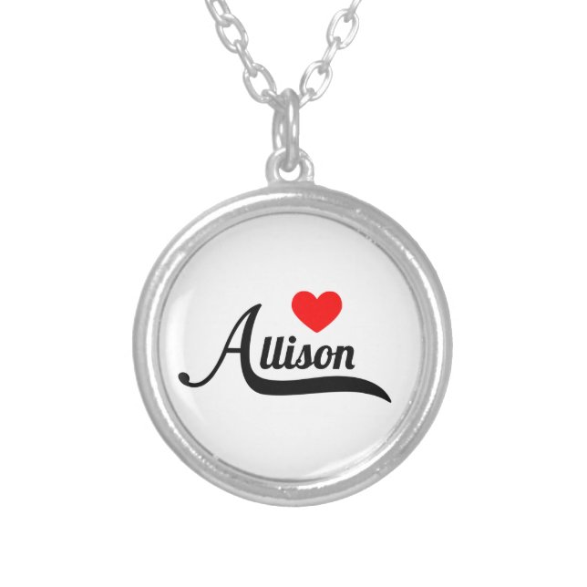 Allison Silver Plated Necklace (Front)