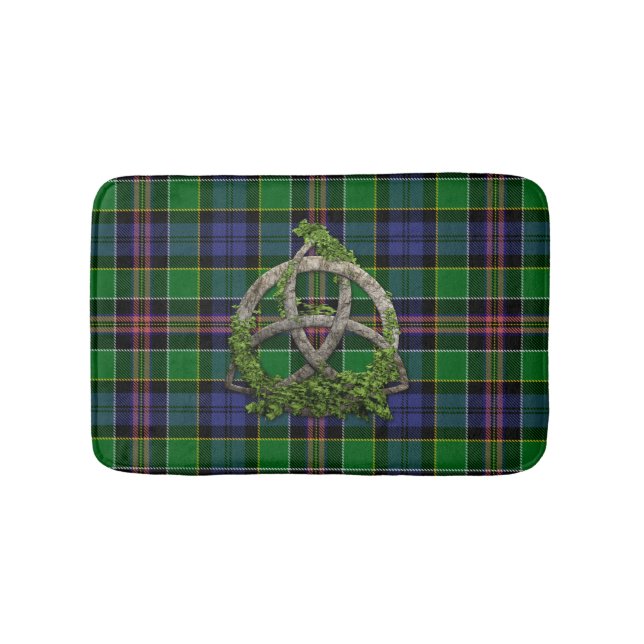 Allison Tartan And Celtic Trinity Knot Bathroom Mat (Front)