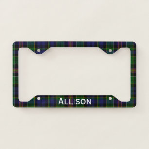 Allison Tartan Plaid License Plate Frame