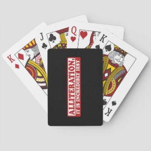 Alliteration funny creative writing poker cards