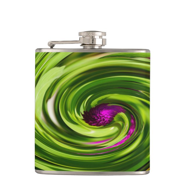 Allium Abstract Flask (Front)