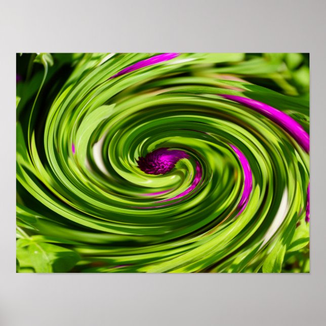 Allium Abstract Poster (Front)