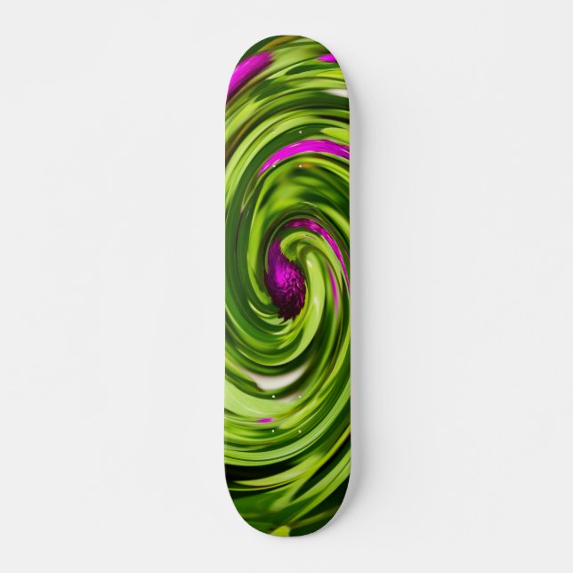 Allium Abstract Skateboard Deck (Front)