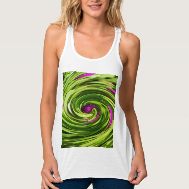 Allium Abstract Tank Top (Front)