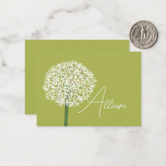  Allium Flower Botanical Art | Elegant Flora Note Card