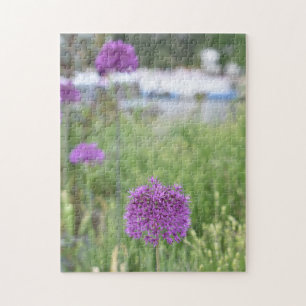 Allium Flowers Stratford-Upon-Avon Warwickshire UK Jigsaw Puzzle