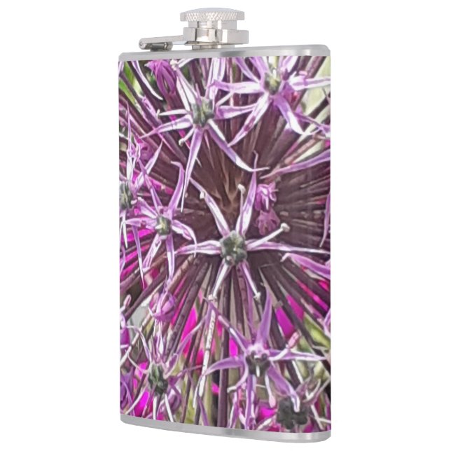 Allium & Summer Flowers  Flask (Left)