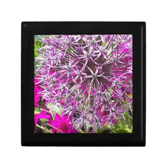 Allium & Summer Flowers Jewelry Box (Front)