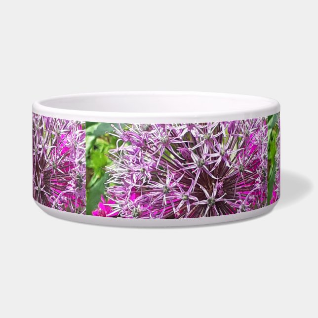 Allium & Summer Flowers Pet Bowl (Right)