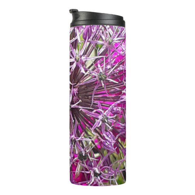 Allium & Summer Flowers  Thermal Tumbler (Rotated Right)