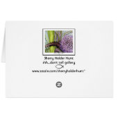 Allium Watercolor Card (Back Horizontal)