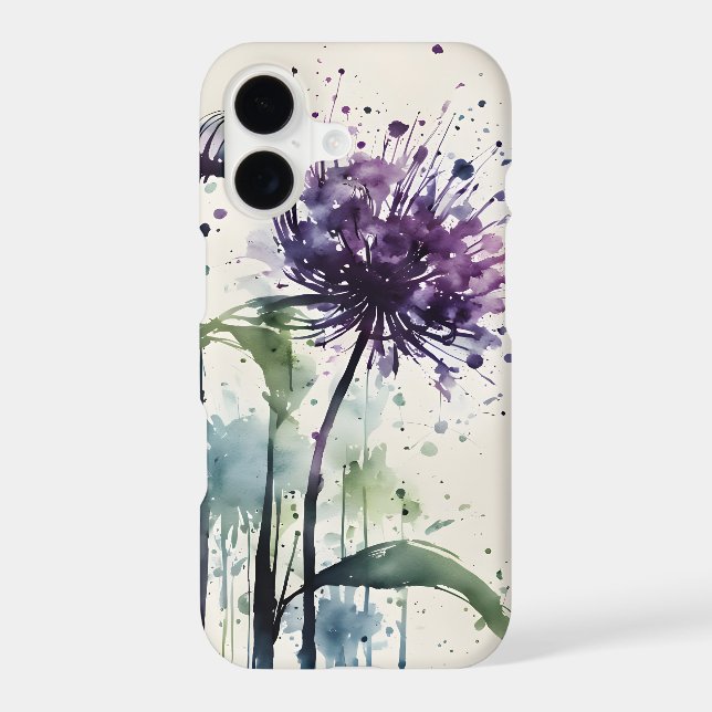 Allium - Watercolor flowers Case-Mate iPhone Case (Back)