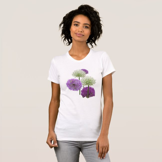 Allium White and Purple Flowers App. T-Shirt