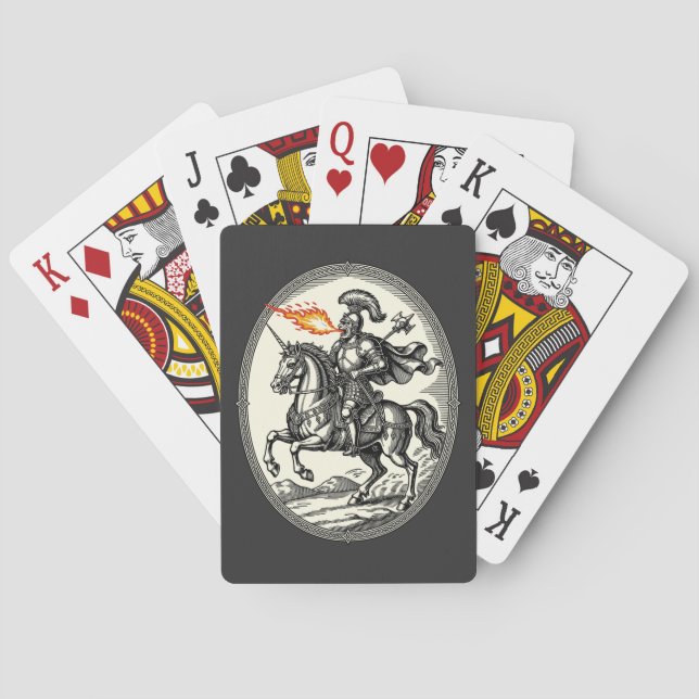 Alloces The Fire-Breathing Marshal Poker Cards (Back)